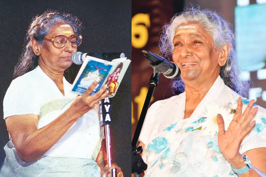 കുട്ടിയായും പുരുഷനായും പാടി ഞെട്ടിച്ച ജാനകിയമ്മ..
