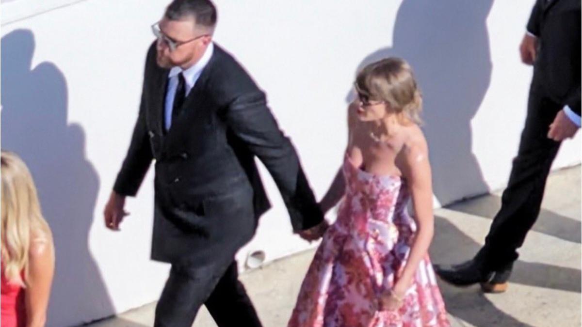 No wedding photos yet, But Taylor Swift, Travis Kelce's first newlywed appearance is here