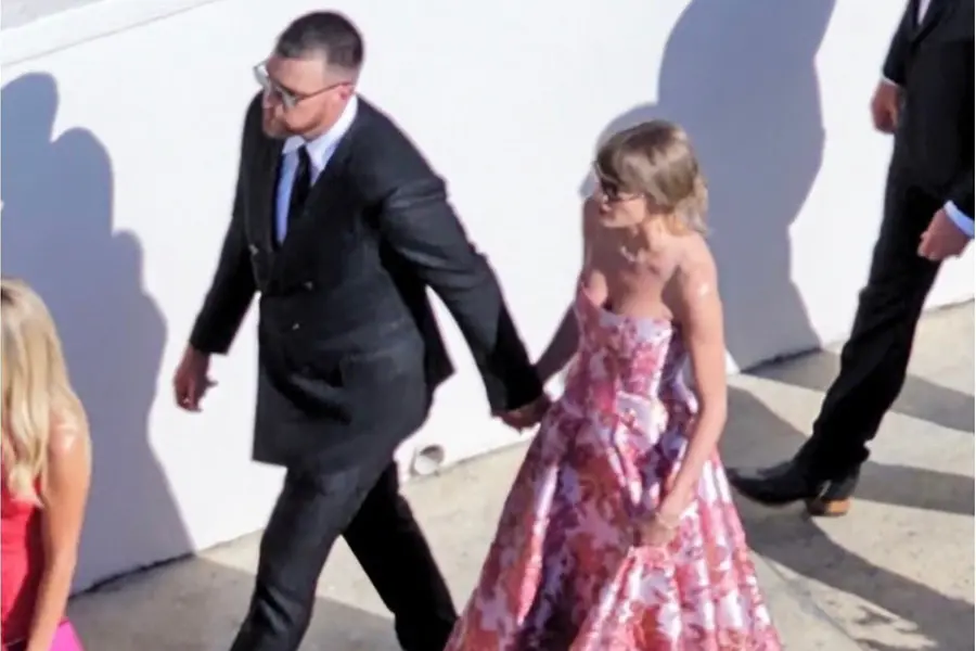 No wedding photos yet, but Taylor Swift, Travis Kelce's first newlywed appearance is here