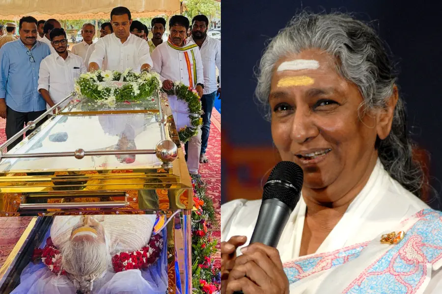 Kerala Higher Education Minister Roji M John Pays State Tribute To Legendary Singer S Janaki In Mysuru