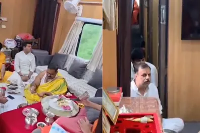 Why was a puja allowed inside a moving train? Railways explains the viral video