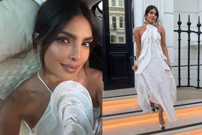 Priyanka Chopra nails Wimbledon whites in a $2,595 Toni Maticevski dress | Deets inside