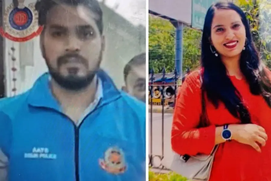 സ്കൂട്ടറിൽ പോകുന്നതിനിടെ തർക്കം; നടുറോഡിൽ പോലീസുകാരൻ ഭാര്യയെ വെടിവെച്ചുകൊന്നു
