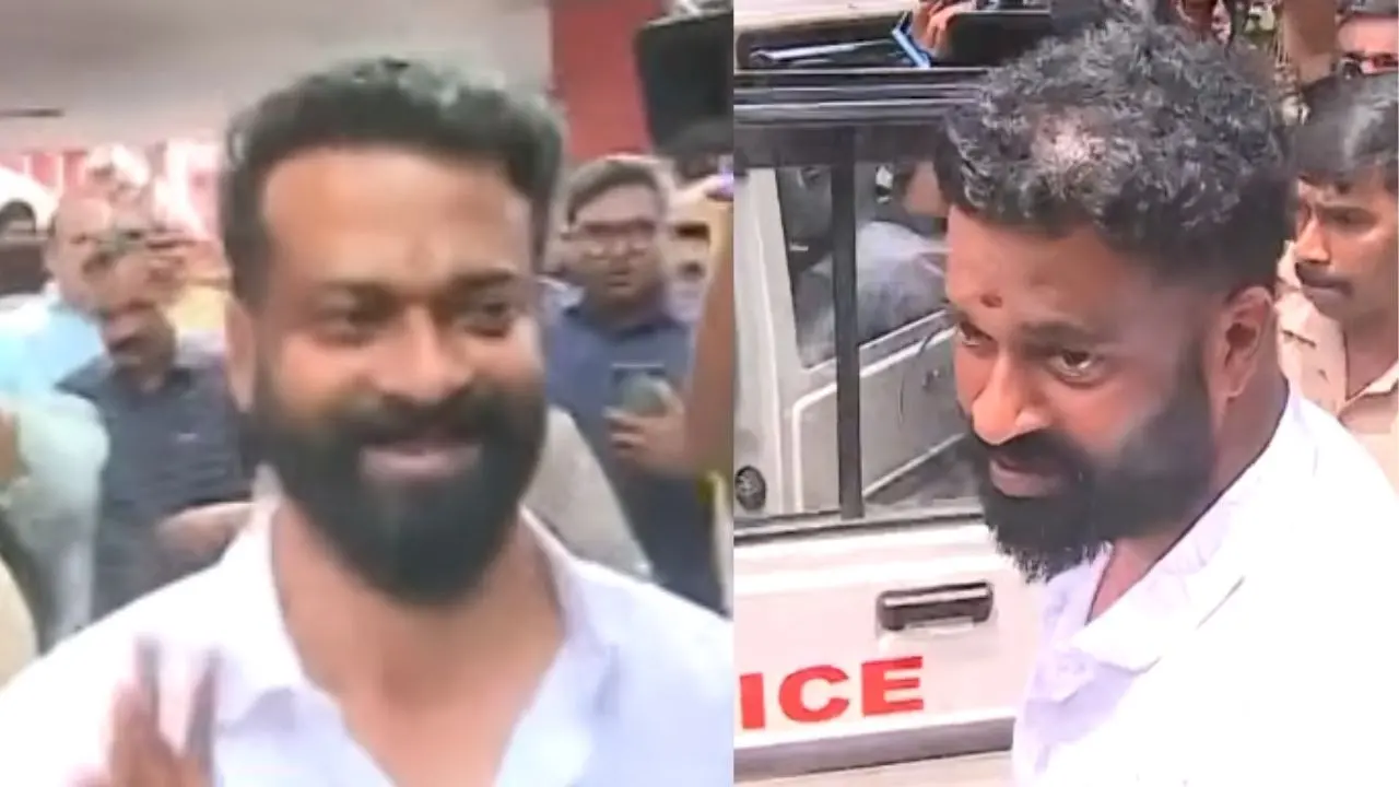ആർ. സുഗതനെ കോടതിയിൽ ഹാജരാക്കിയപ്പോൾ