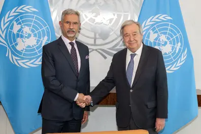 Jaishankar meets UN Chief Guterres, launches India's UNSC 2028-29 campaign
