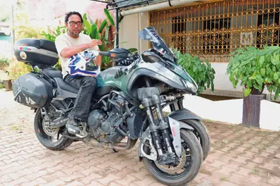 UAE to Kerala on a Yamaha Niken: Muhammad Naseeb crosses 12 countries to reach home