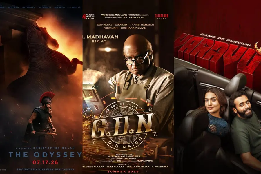 Movies releasing in theatres this week (July 17): ‘The Odyssey’, ‘G.D.N’, ‘Varavu’ and more