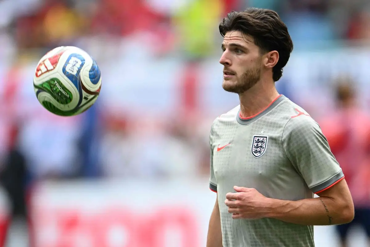 England's midfielder #04 Declan Rice | Photo: AFP