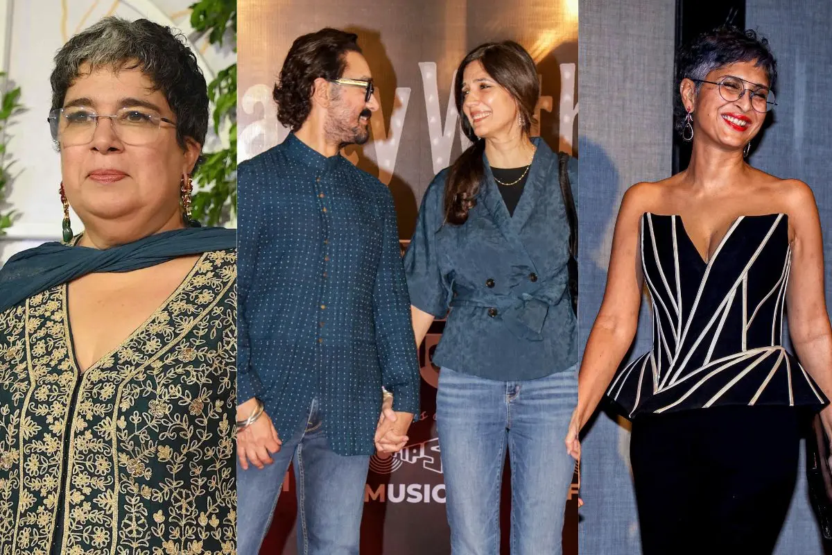 Reena Dutta, Aamir Khan and Gauri Spratt, Kiran Rao | Photo: AFP, PTI