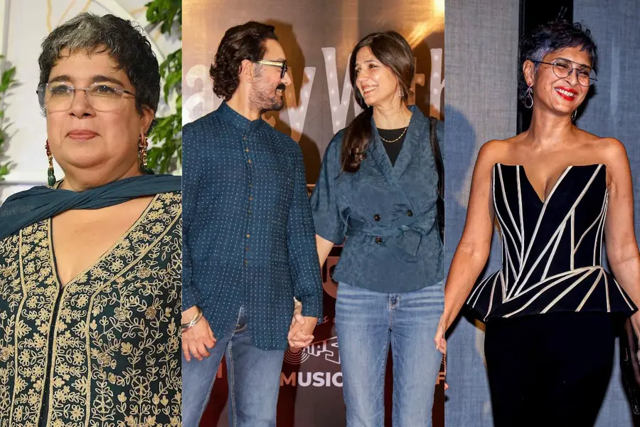 Reena Dutta, Aamir Khan and Gauri Spratt, Kiran Rao