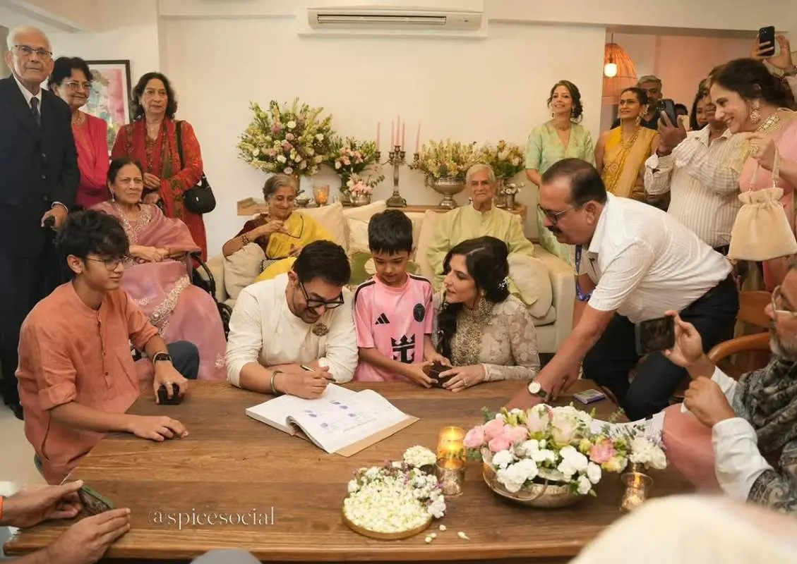 ആമിര്‍ ഖാനും ഗൗരി സ്പ്രാട്ടും | Photo: instagram/spicesocial