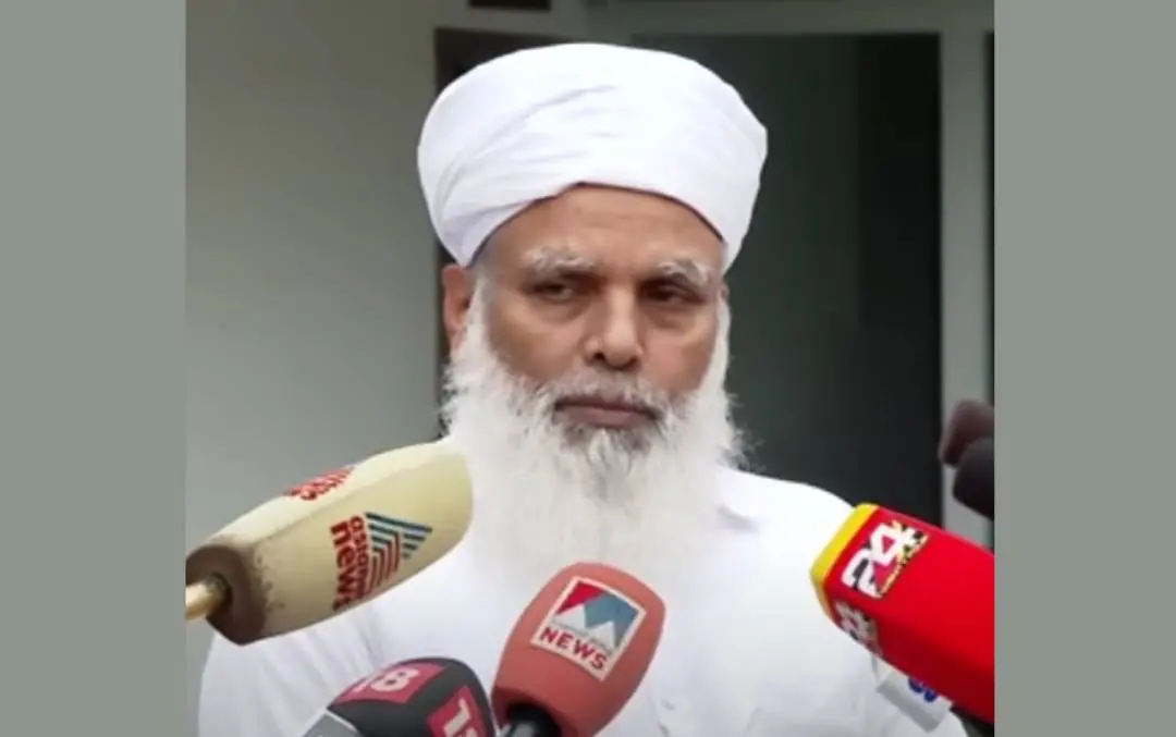Umar Faizy speaking to media | Photo: Screengrab/ Mathrubhumi News
