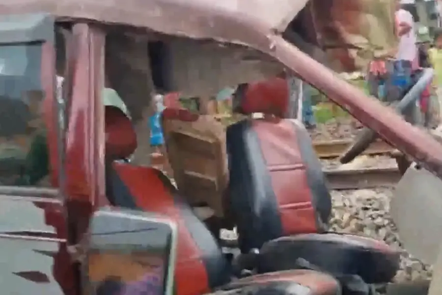 Bus involved in the accident in Bengal