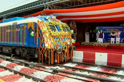 PM Modi flags off India's first hydrogen train, launches Rs 14,700-crore projects in Haryana