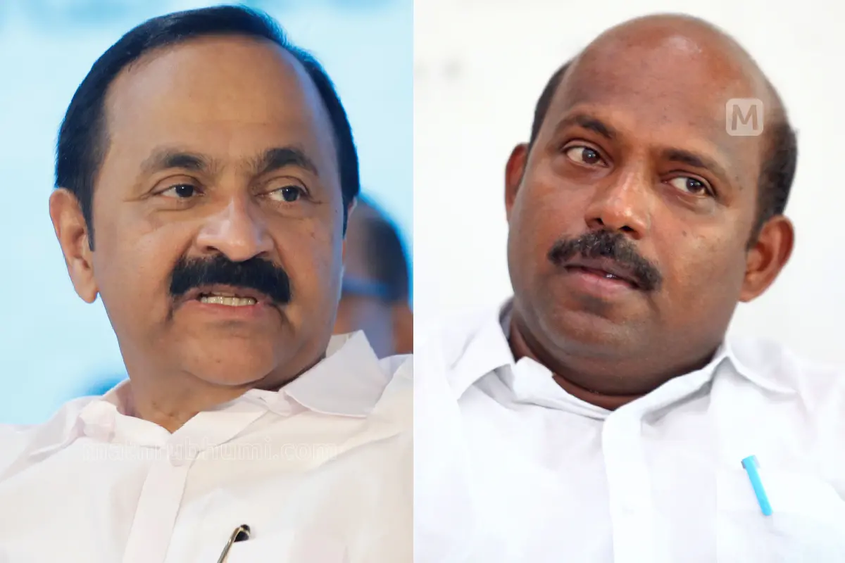 വി.ഡി. സതീശൻ, എം. ലിജു | Photo: Mathrubhumi