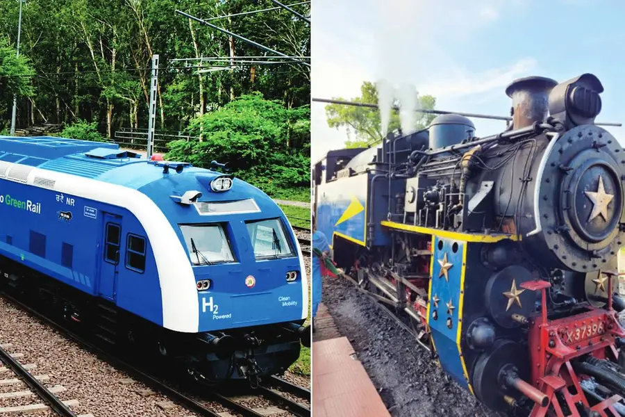 ആവി എൻജിനും ഹൈഡ്രജൻ വണ്ടിയും ഓടിച്ച് റെയിൽവേ; 'തീ'വണ്ടിയുമായി റെയിൽവേ ചരിത്രത്തിലേക്ക്
