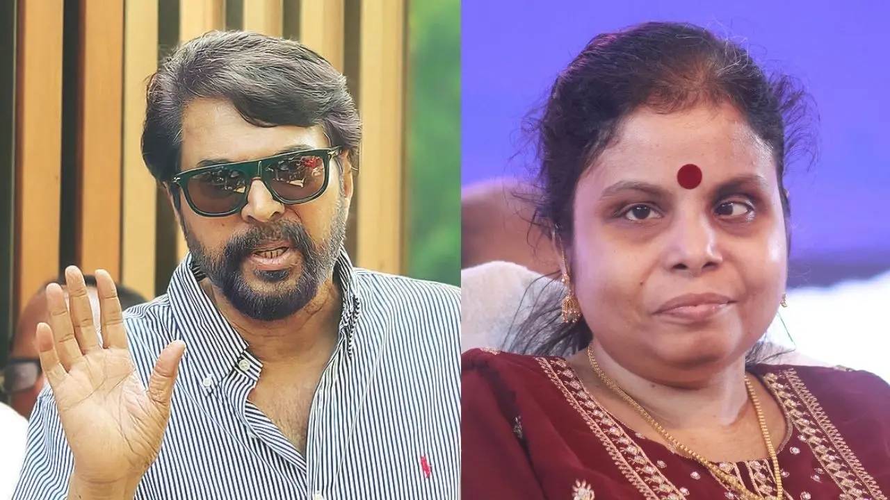 മമ്മൂട്ടി | ചിത്രം: പ്രദീപ് കുമാർ ടി.കെ., മാതൃഭൂമി | വൈക്കം വിജയലക്ഷ്മി | ചിത്രം: ശ്രീകേഷ് എസ്., മാതൃഭൂമി