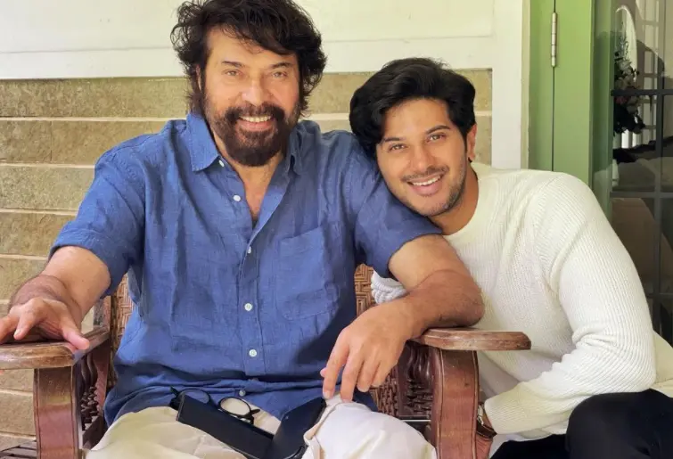 Dulquer with his father actor Mammootty