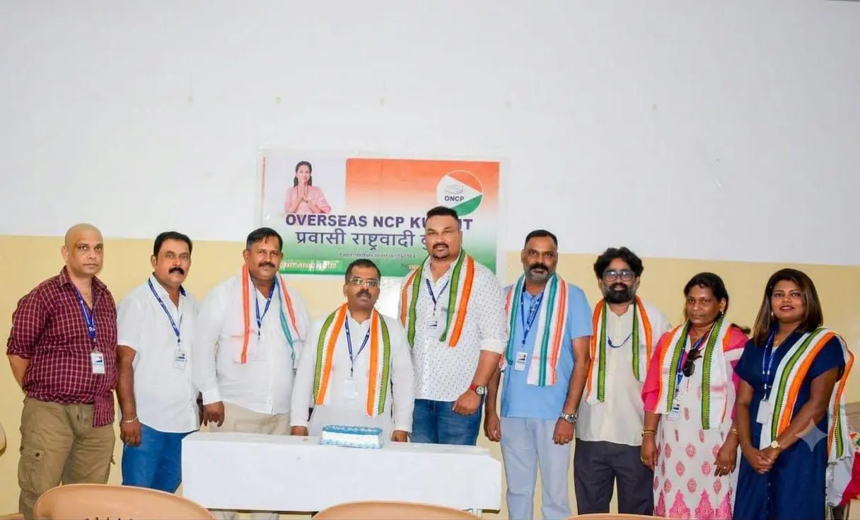 ഓവര്‍സീസ് എന്‍സിപി കുവൈറ്റ് കമ്മിറ്റി സംഘടിപ്പിച്ച രാഷ്ട്രീയ മാതൃശക്തി ദിവസ് എന്ന ചടങ്ങില്‍നിന്ന് | ഫോട്ടോ: അറേഞ്ച്ഡ്‌