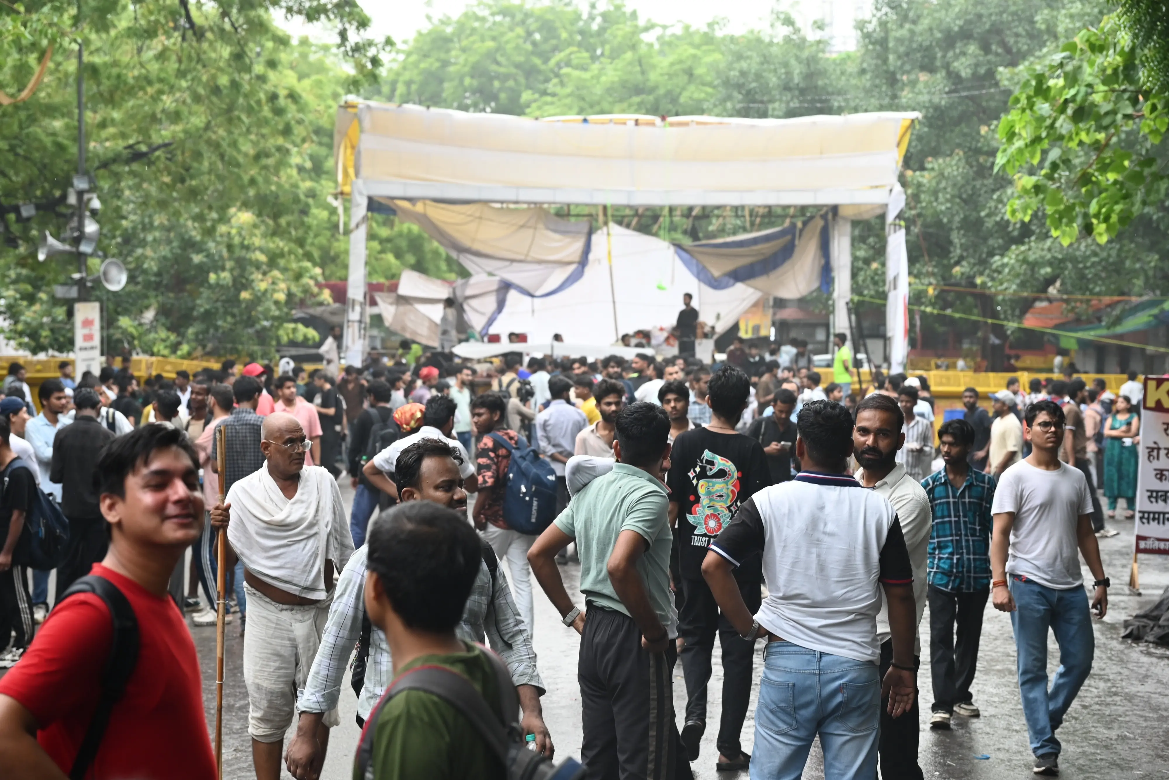 Crowds of students have begun gathering at Jantar Mantar on Tuesday | PTI
