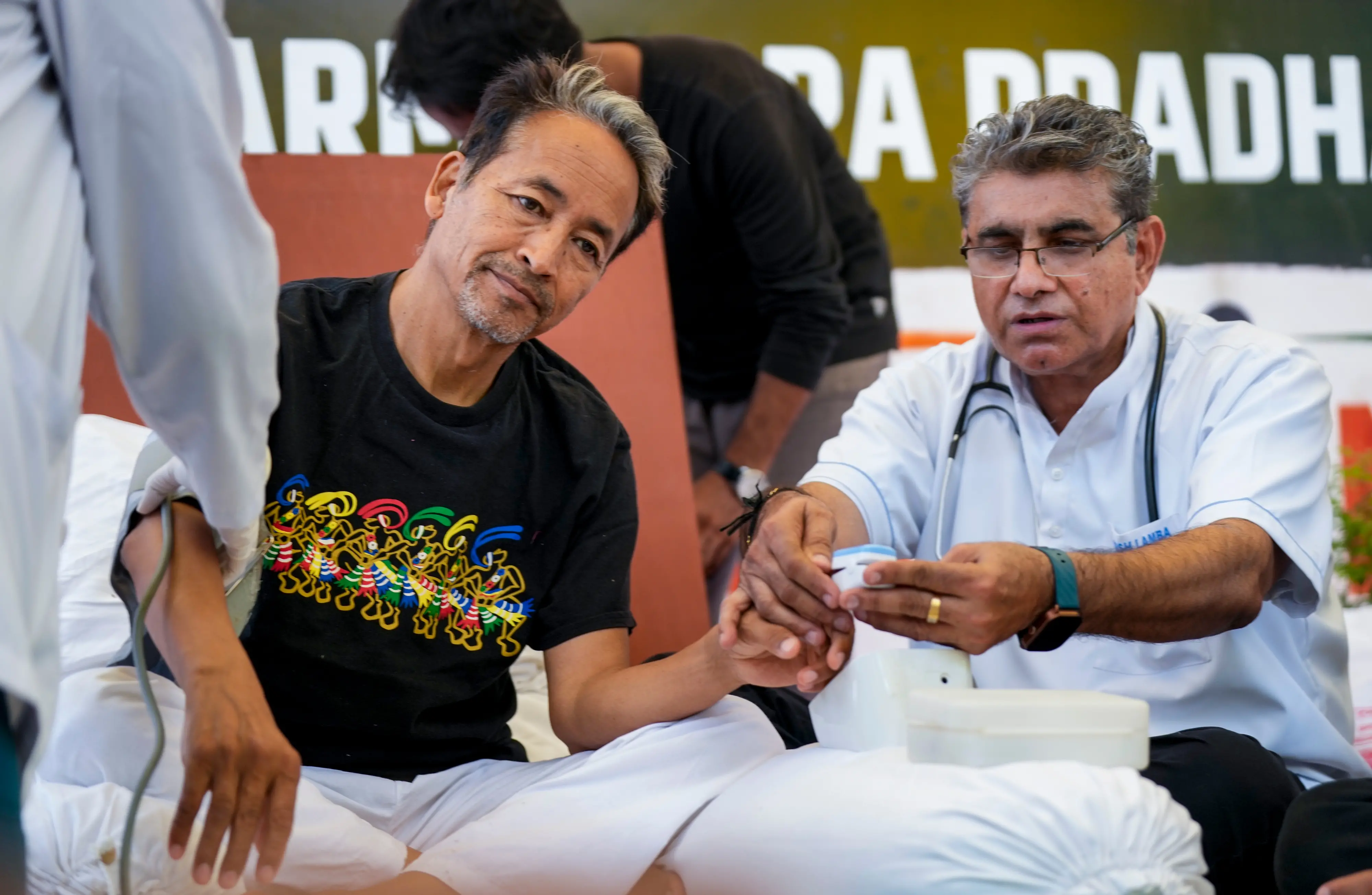 Climate activist Sonam Wangchuk during a protest by Cockroach Janata Party | Image: PTI