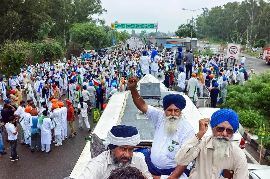 farmers protest