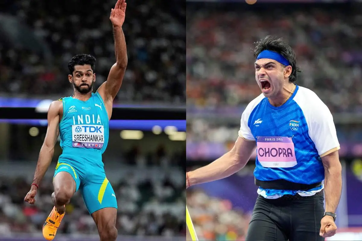 എം ശ്രീശങ്കര്/ നീരജ് ചോപ്ര | Photo: PTI/ AP