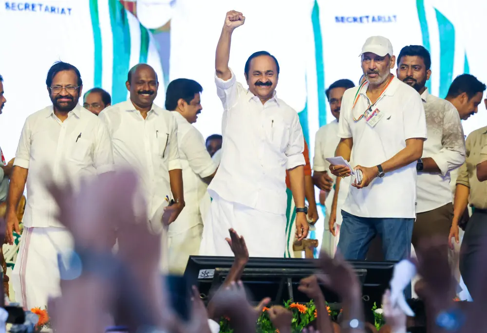 Chief Minister VD Satheesan at his swearing-in ceremony | Mathrubhumi