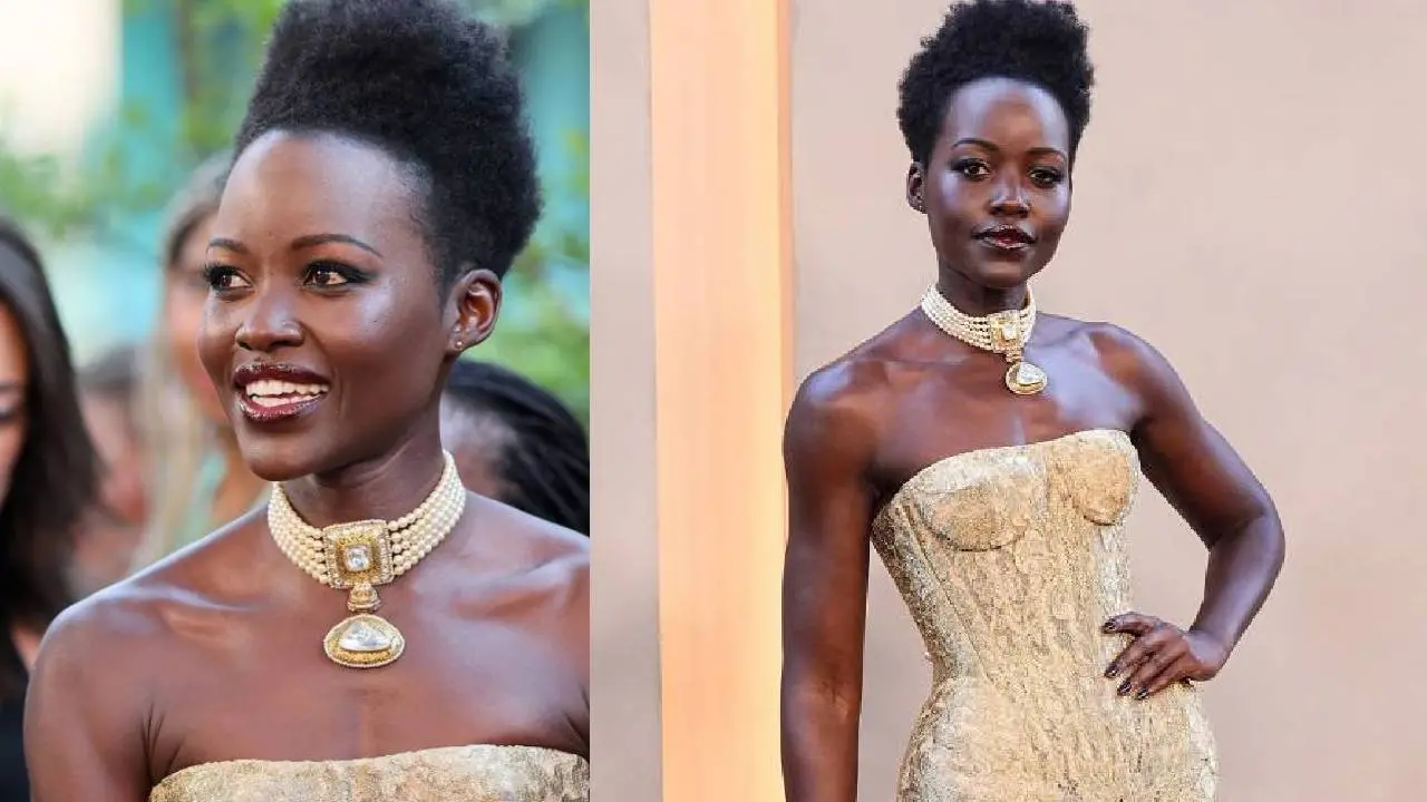 Lupita Nyong|photo:instagram.com/sabyasachiofficial/