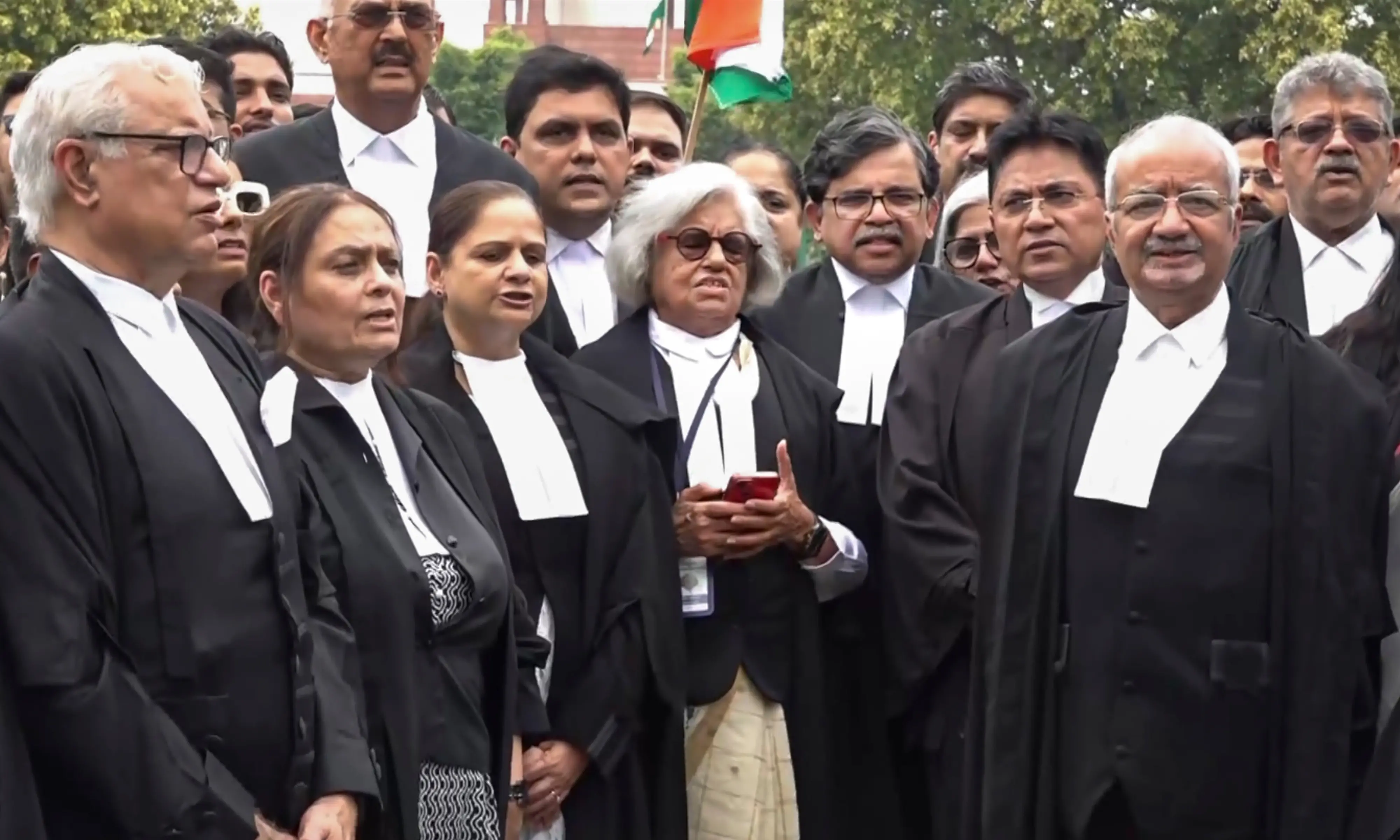 Supreme Court advocates read Preamble in solidarity with students | PTI