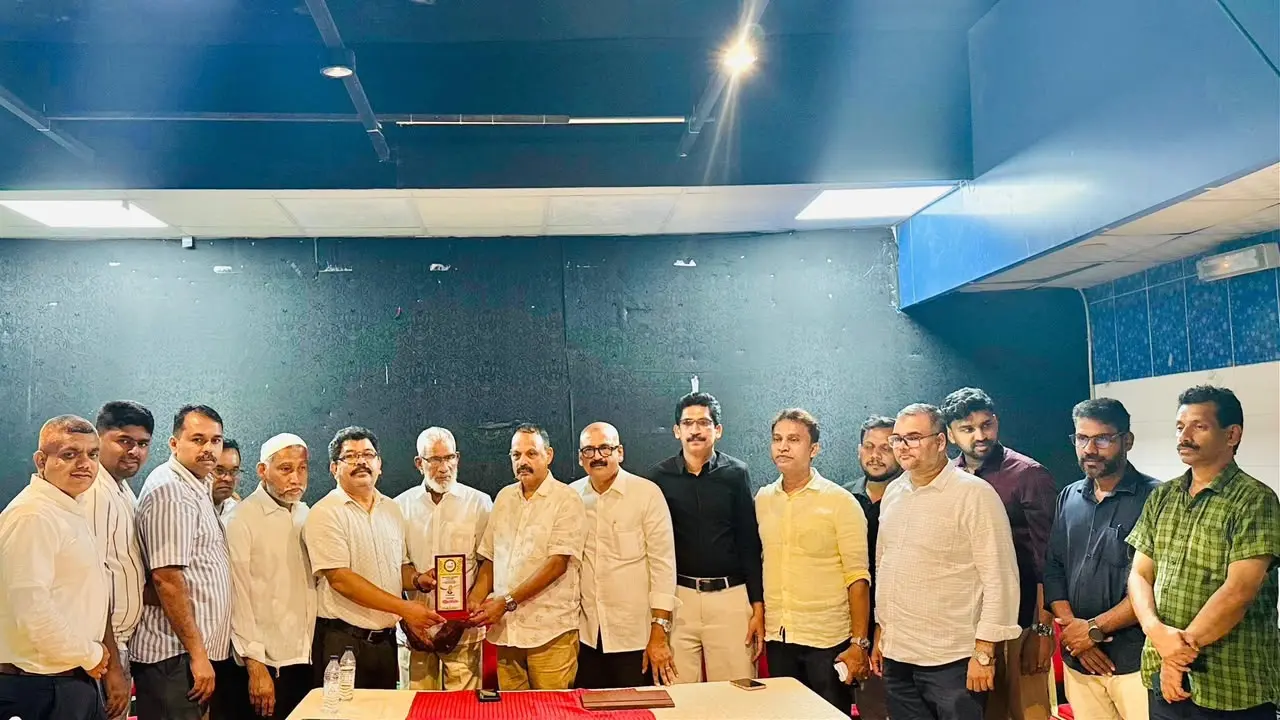 സ്വീകരണച്ചടങ്ങിൽനിന്ന് | ഫോട്ടോ: അറേഞ്ച്ഡ്