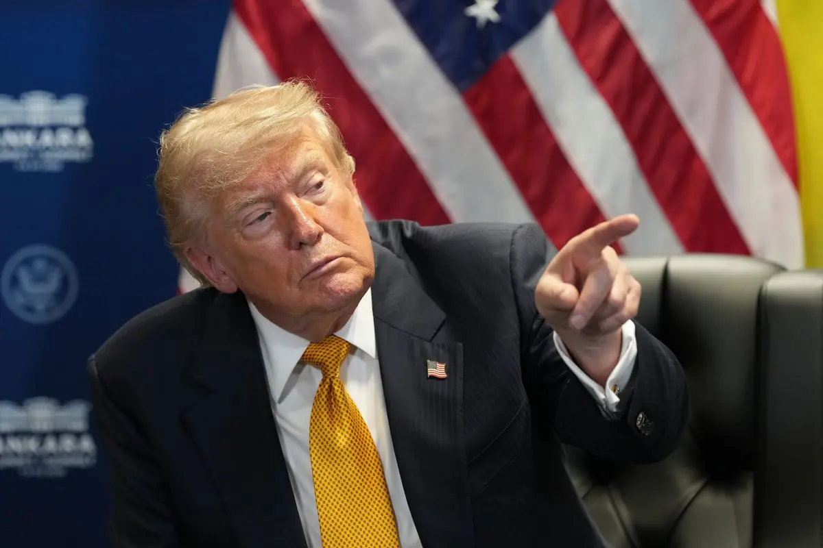 US President Donald Trump. (AP Photo/Alex Brandon)