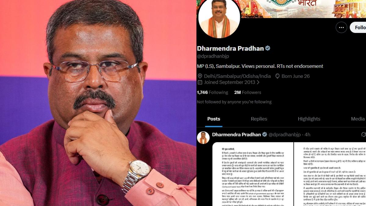Dharmendra Pradhan removes minister tag from X bio after resignation ...