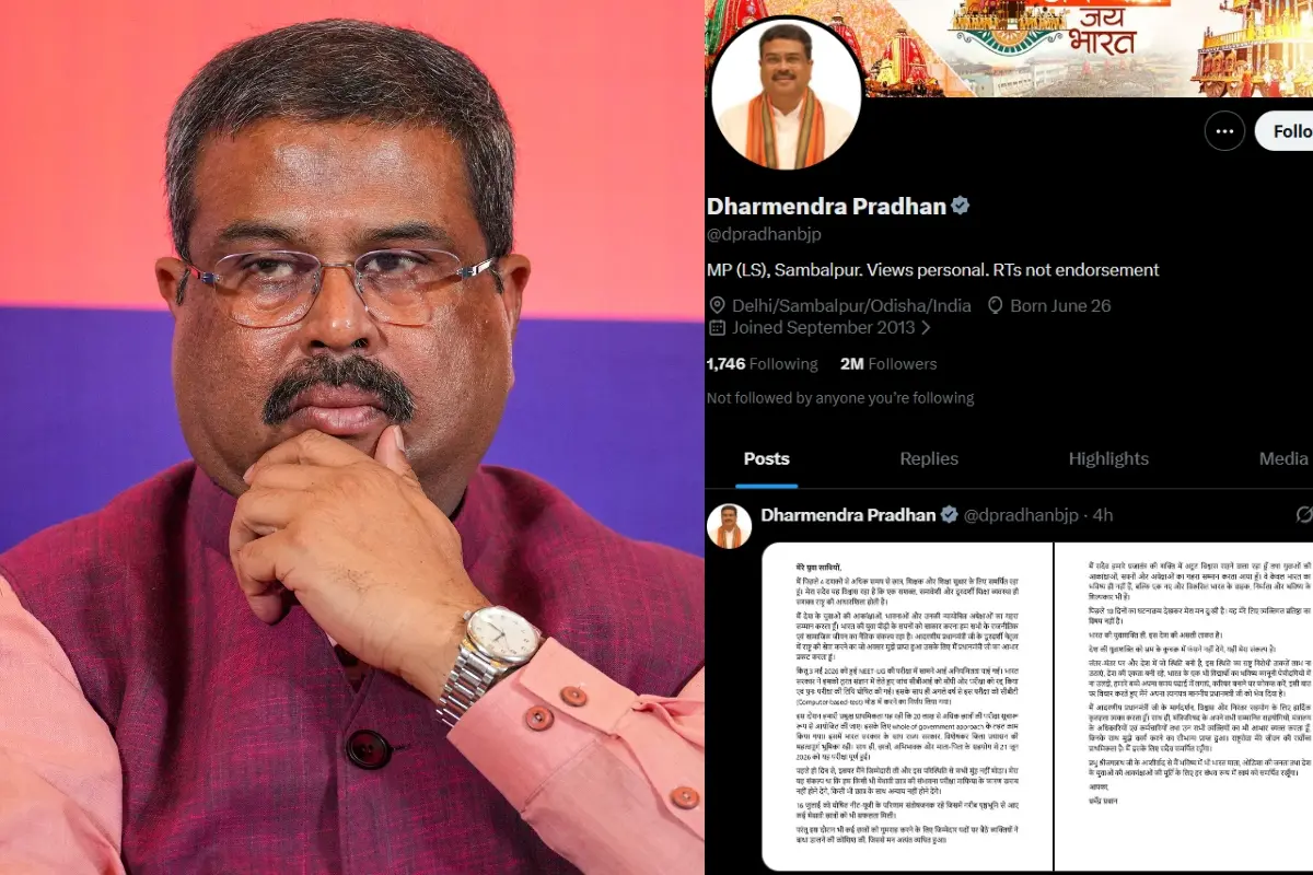 Former Union Minister for Education Dharmendra Pradhan.| Photo: PTI