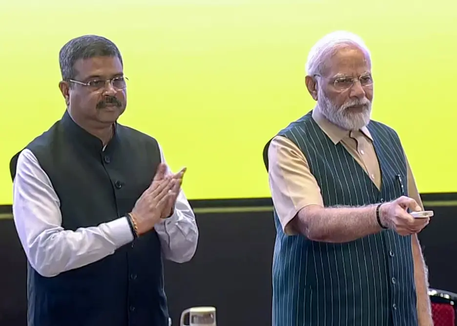 Prime Minister Narendra Modi and Former Union Education Minister Dharmendra Pradhan.| File image: ANI