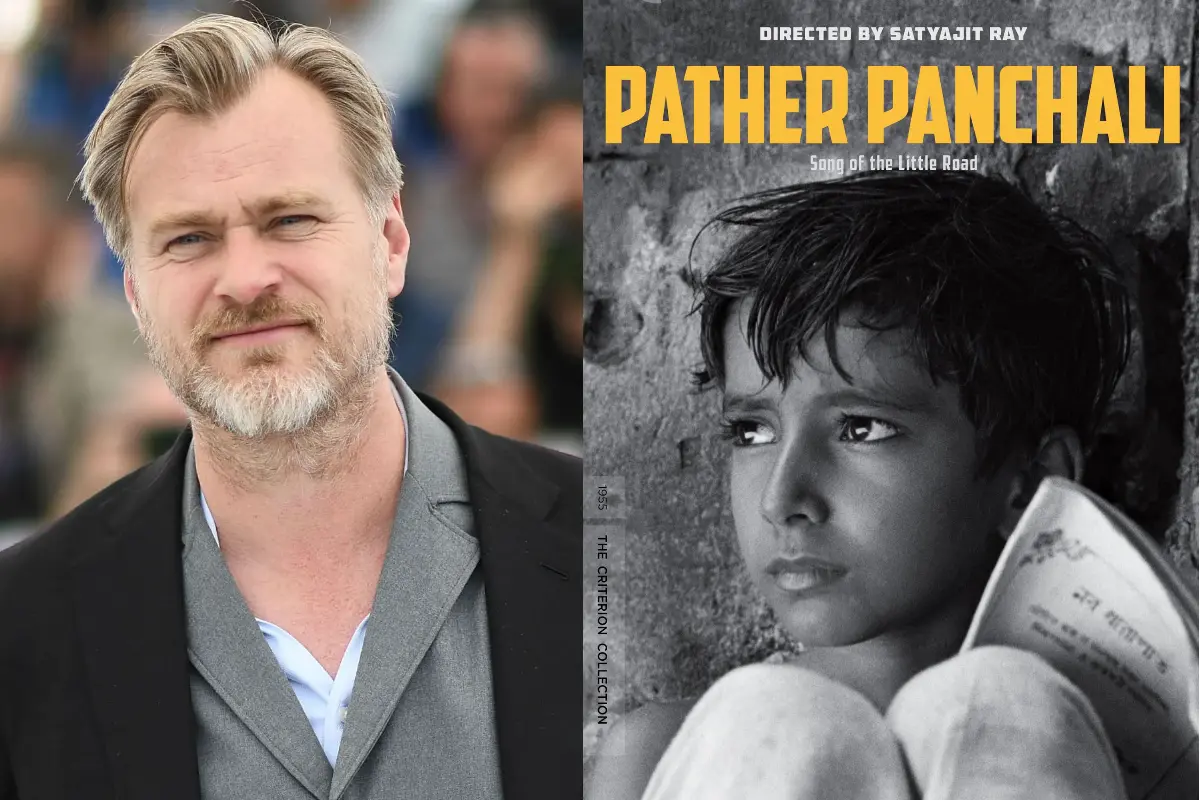 Christopher Nolan praises Satyajit Ray's 'Pather Panchali' during his Criterion Closet visit. (Photos|Instagram)