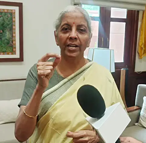 Union Finance Minister Nirmala Sitharaman speaks to the media on the Cockroach Janta Party protest, in New Delhi.| Photo: ANI