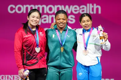 Commonwealth Games 2026: Bindyarani Devi wins bronze in women's 58kg weightlifting