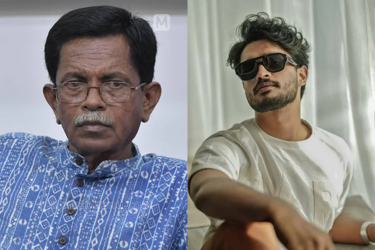 ടി.ജി. മോഹൻദാസ്, മാധവ് സുരേഷ് | ഫോട്ടോ: പി.കൃഷ്ണപ്രദീപ്\ മാതൃഭൂമി, Instagram
