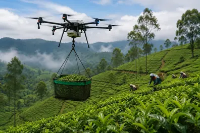No baskets, no ropeways: Drones take over Munnar’s tea leaves transport