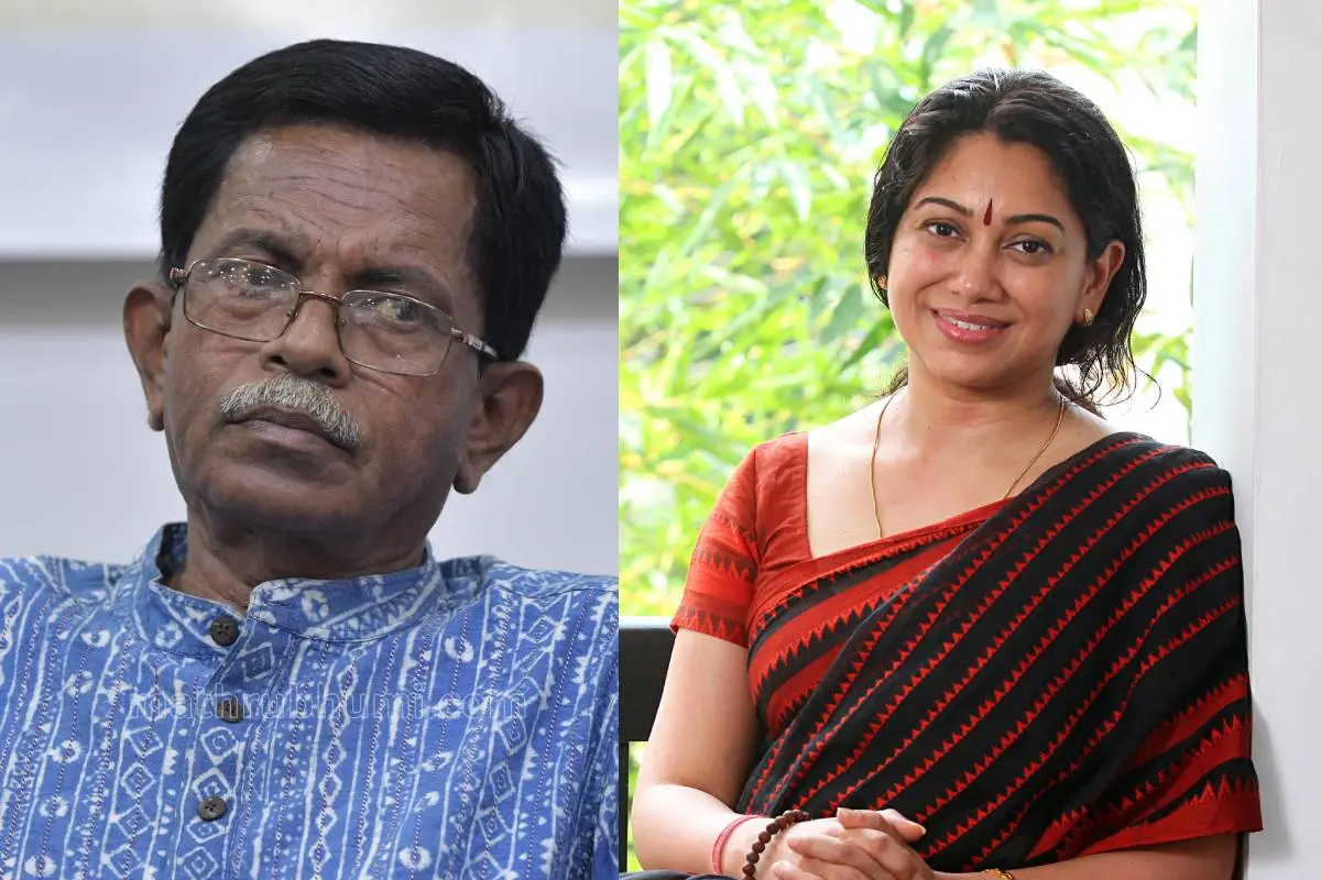 ടി.ജി. മോഹൻദാസ്, സംവിധായിക അഞ്ജലി മേനോൻ | ഫോട്ടോ: പി. കൃഷ്ണപ്രദീപ്, അഞ്ജലി മേനോൻ \ മാതൃഭൂമി
