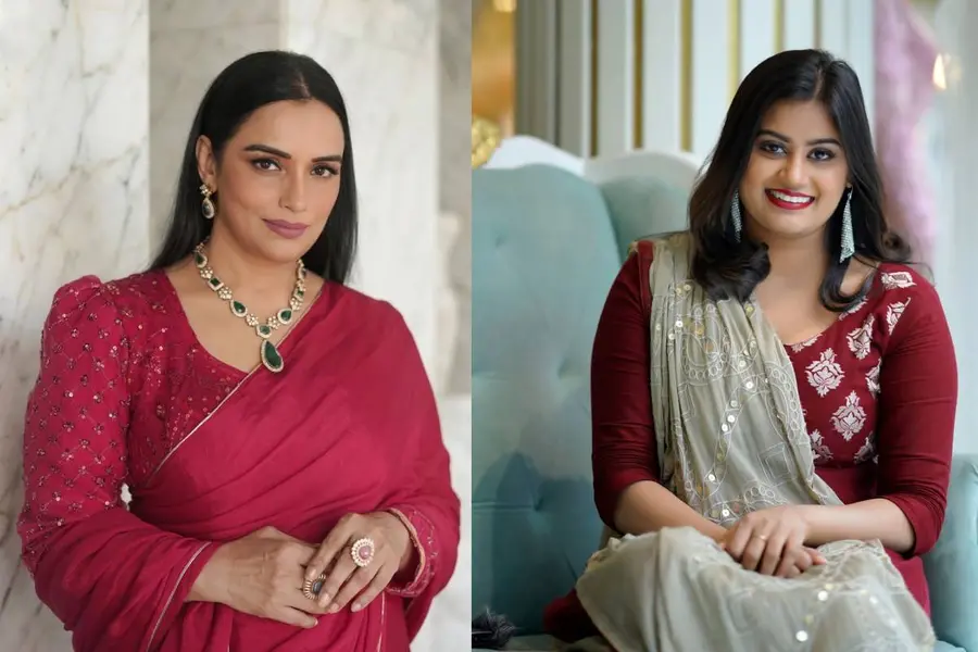 Shwetha Menon and Ansiba