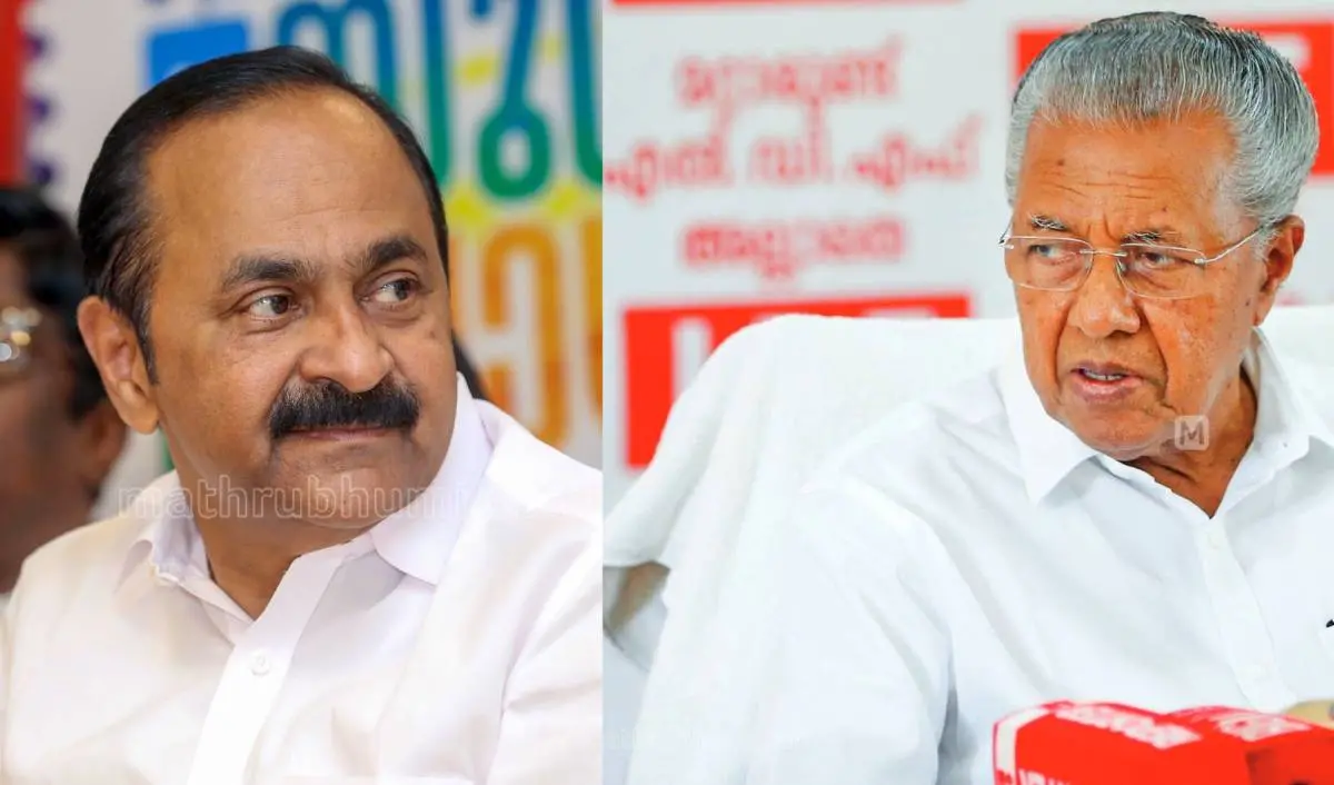 പ്രതിപക്ഷ നേതാവ് വി.ഡി.സതീശന്, മുഖ്യമന്ത്രി പിണറായി വിജയന് |ഫോട്ടോ:മാതൃഭൂമി