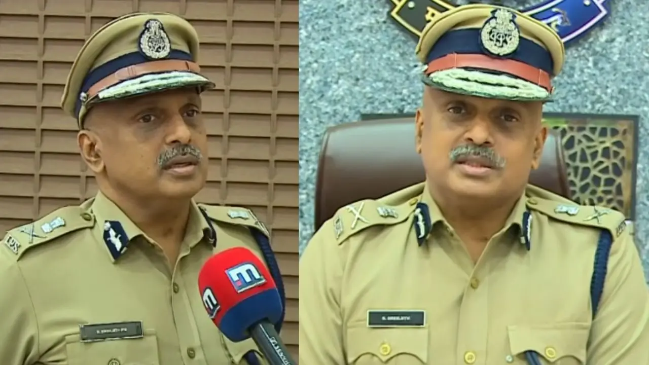 ADGP S Sreejith | Photo: Screengrab/Mathrubhumi News