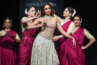Sobhita Dhulipala becomes Rahul Mishra's living muse as ‘DEVI’ closes ICW 2026 | PICTURES