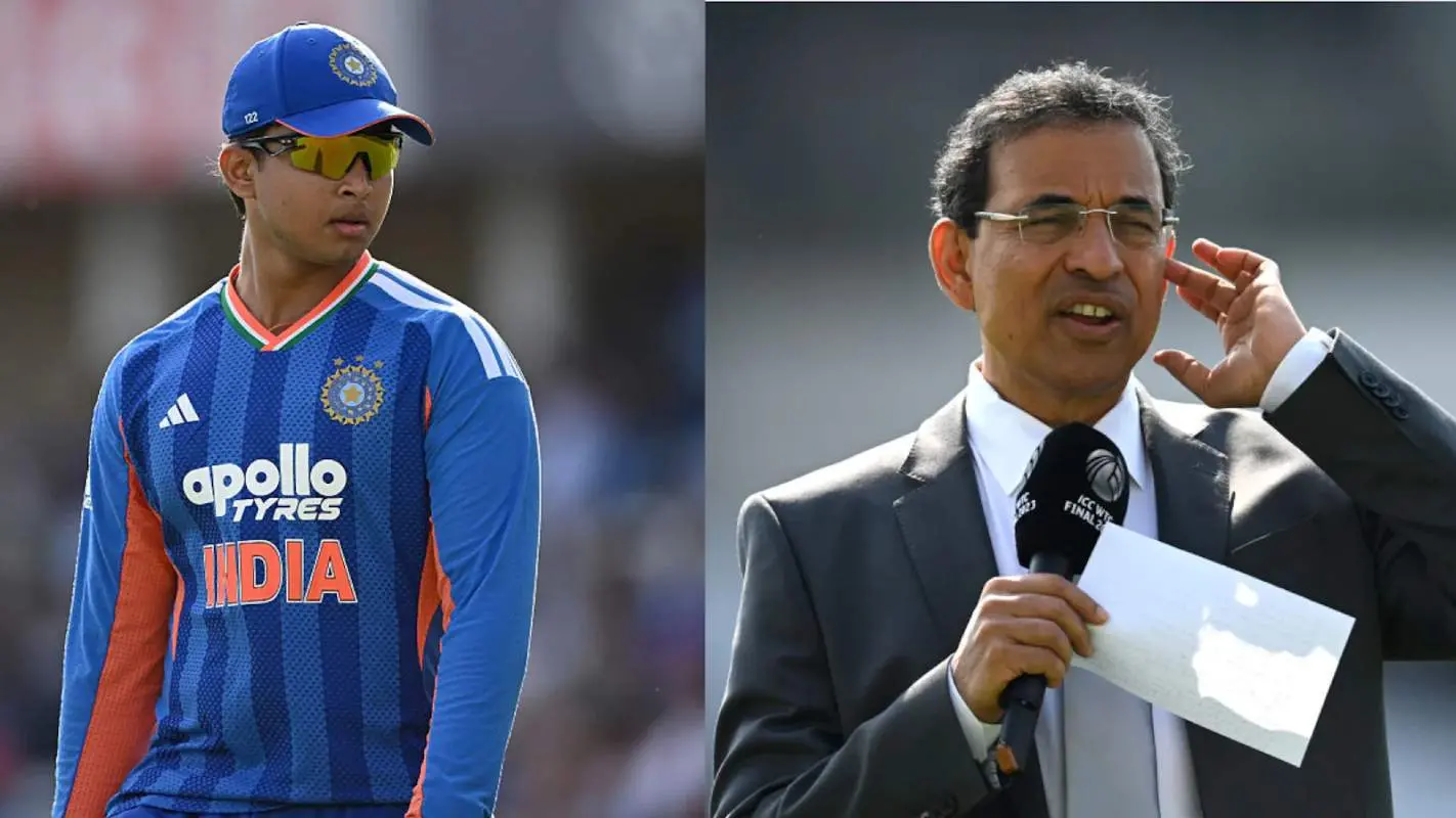 വൈഭവ് സൂര്യവംശി/ ഹര്ഷ ഭോഗ്ലെ | Photo: Getty Images