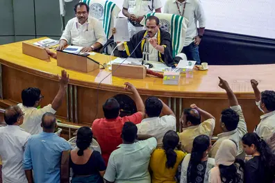 Chaos in TVM Corporation council as leave approved for jailed BJP councillor