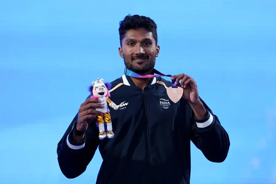 പരിക്കിനും തളർത്താനായില്ല തേജസ്വിൻ ശങ്കറിനെ; ചരിത്രമെഴുതി ഇന്ത്യയ്ക്ക് ഡെക്കാത്ത്ലൺ വെങ്കലം