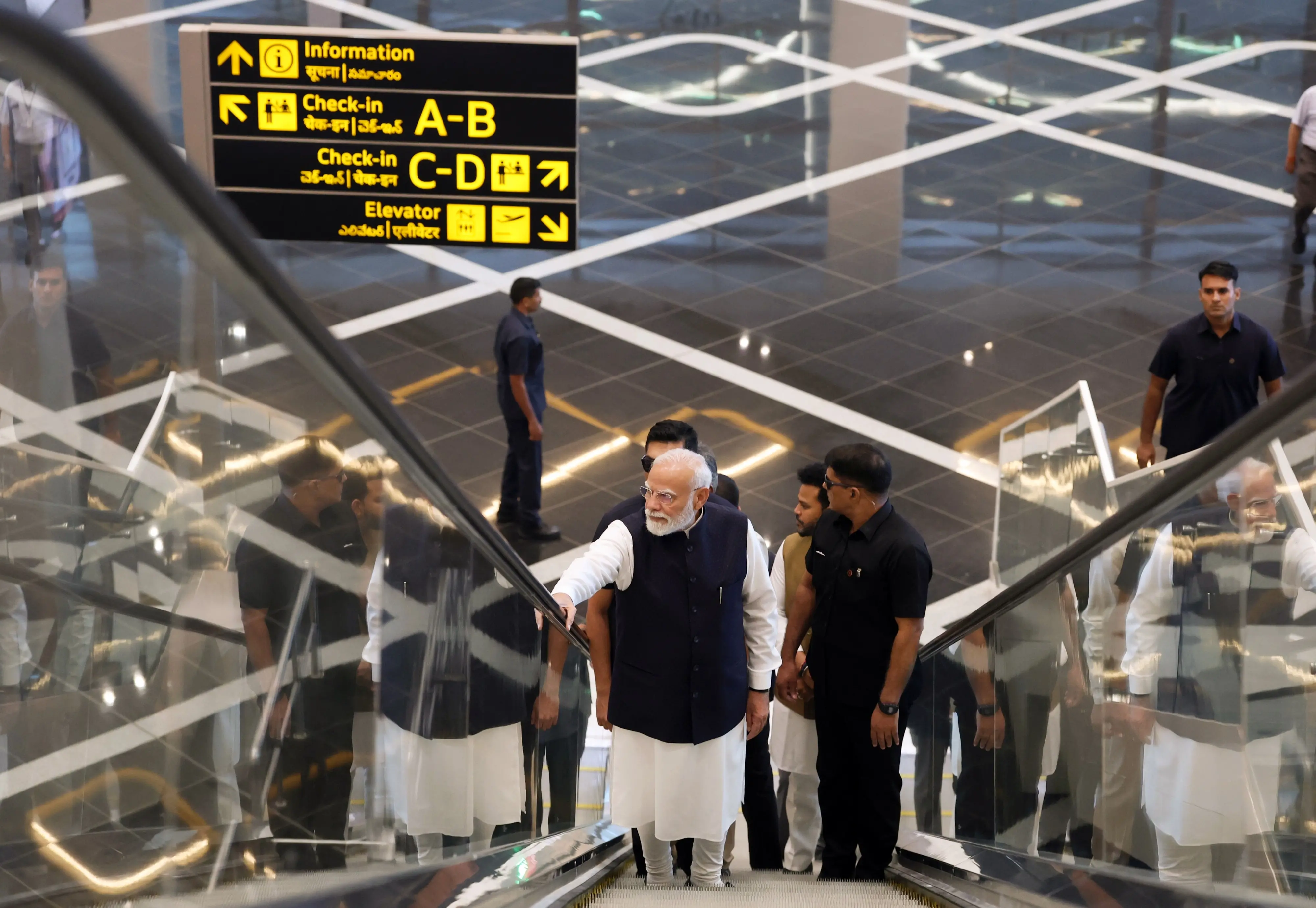 Prime Minister Narendra Modi visits the newly inaugurated Alluri Sitarama Raju International Airport | ANI