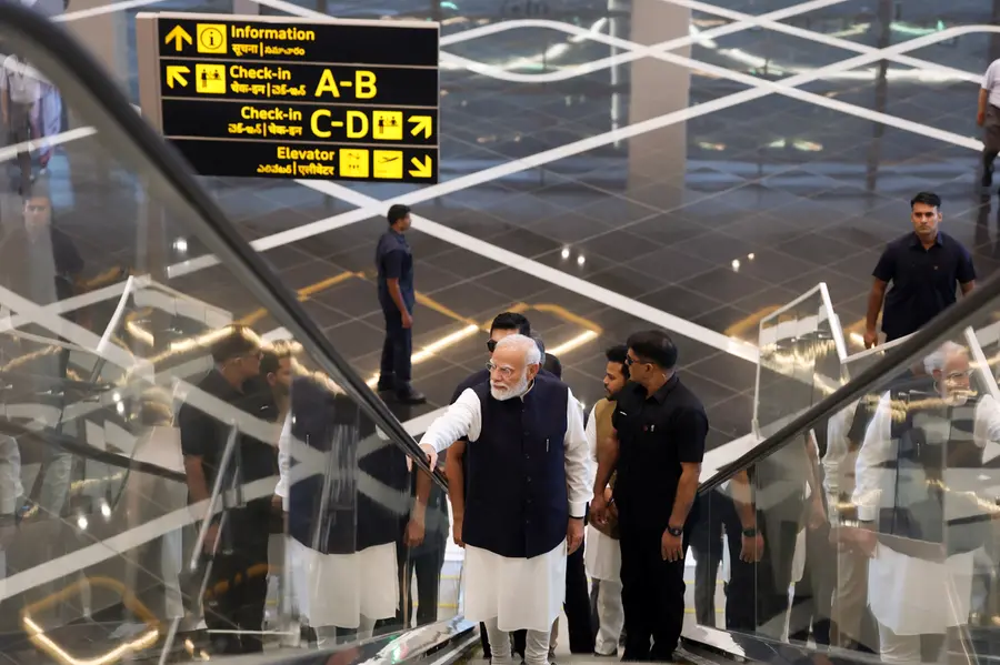 Prime Minister Narendra Modi visits the newly inaugurated Alluri Sitarama Raju International Airport
